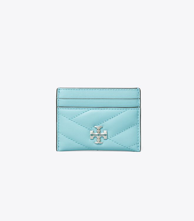 Azure Tory Burch Kira Chevron Women's Card Case | OUTLET-35624899