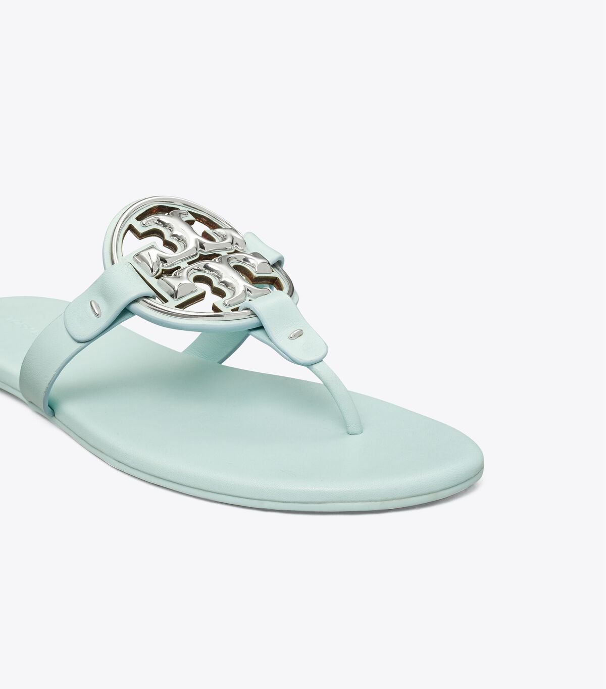 Azure Tory Burch Metal Miller Soft Women's Sandals | OUTLET-50134969