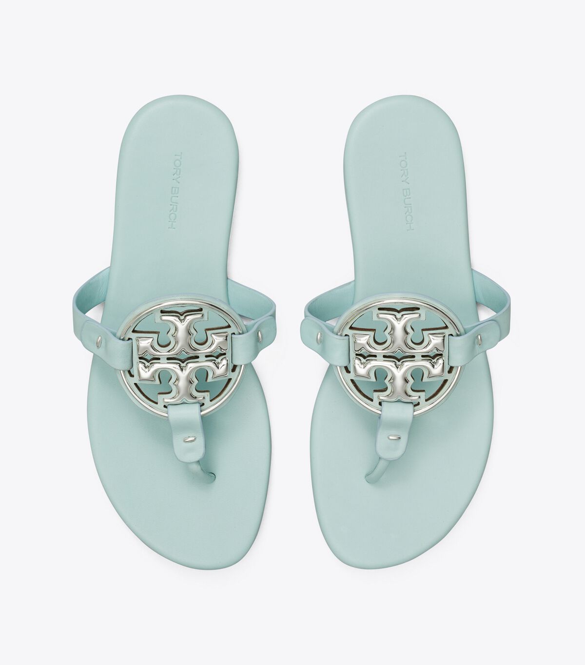 Azure Tory Burch Metal Miller Soft Women's Sandals | OUTLET-50134969