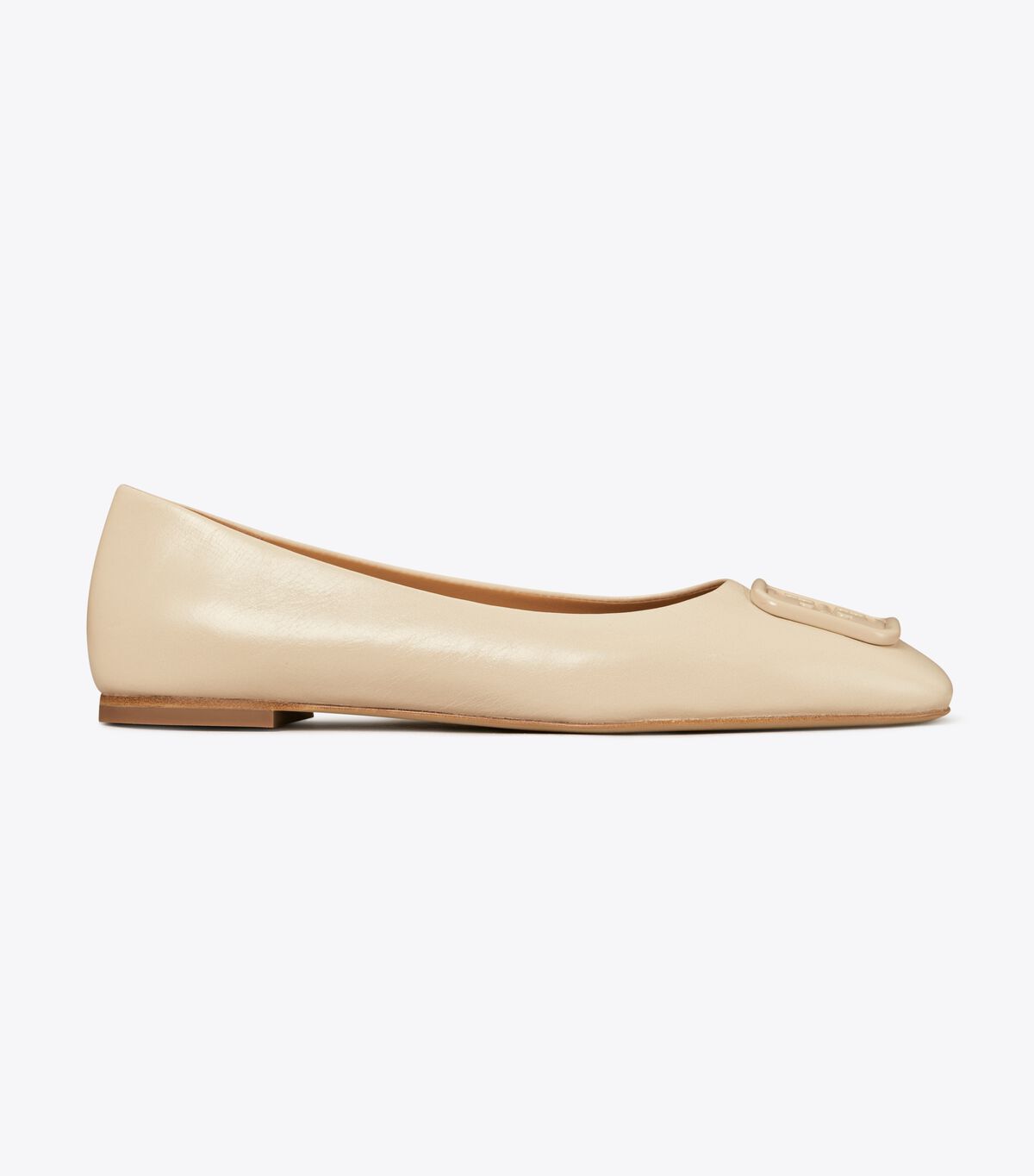 Beige Tory Burch Georgia Women's Ballet Flats | OUTLET-24837569