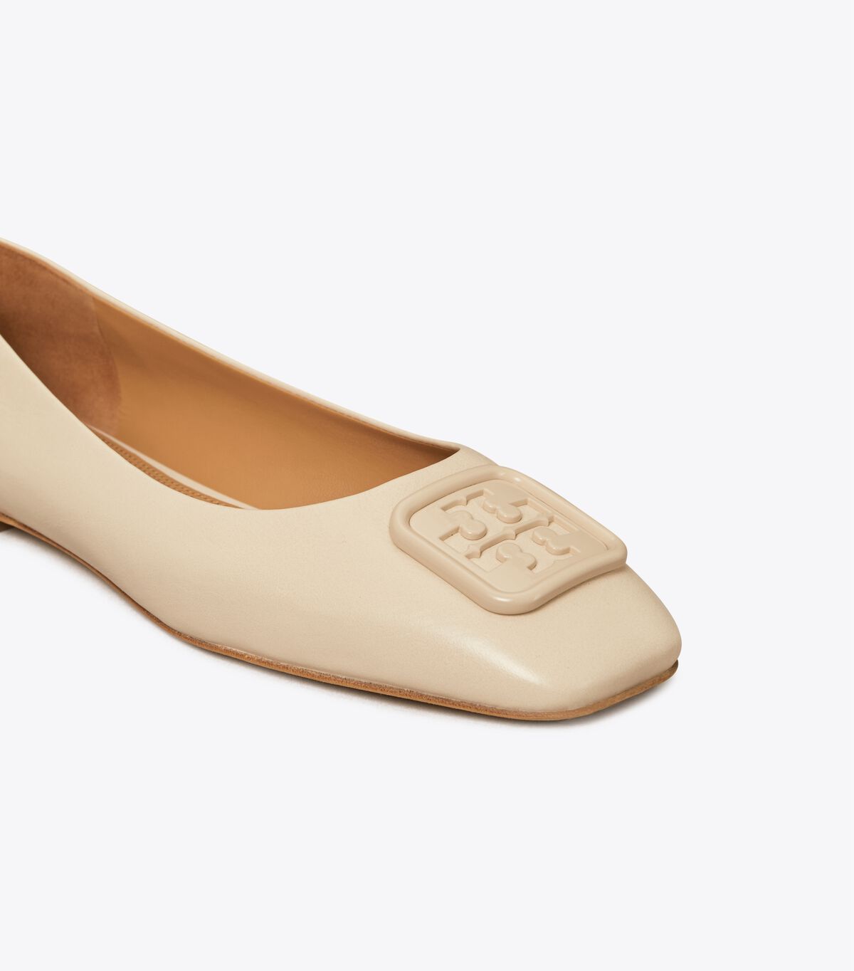 Beige Tory Burch Georgia Women's Ballet Flats | OUTLET-24837569