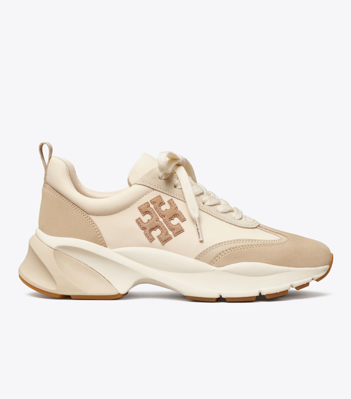 Beige Tory Burch Good Luck Women's Sneakers | OUTLET-48723959