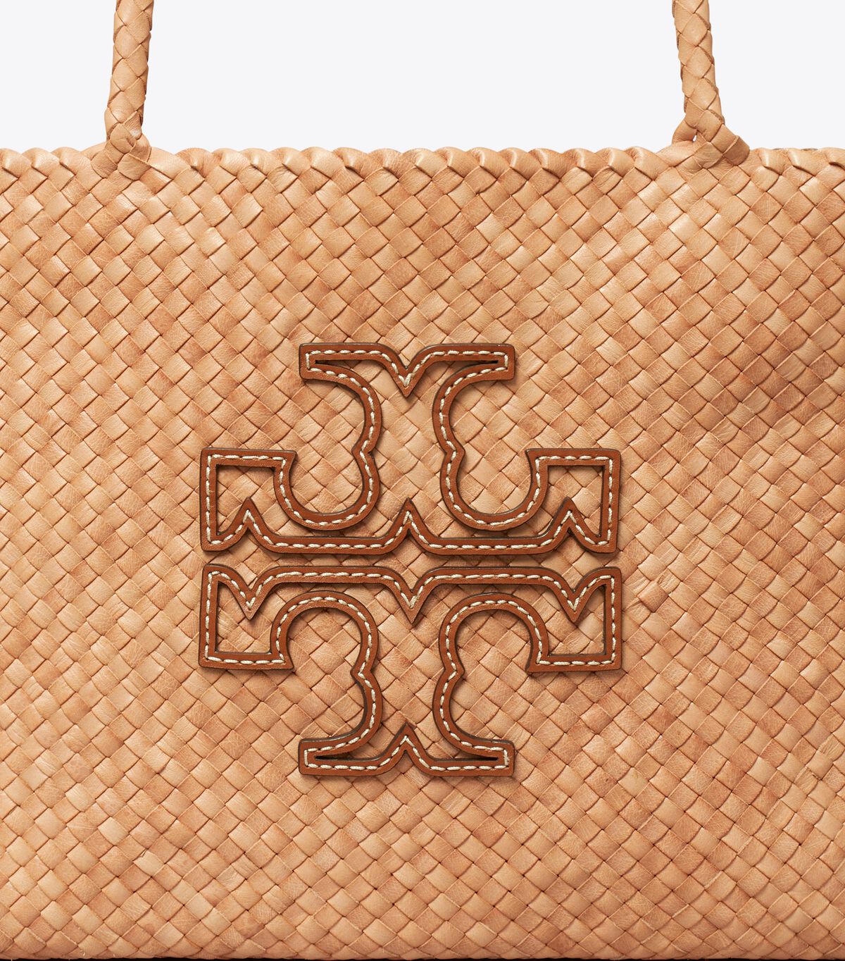 Beige Tory Burch Mcgraw Dragon Woven Women's Tote Bags | OUTLET-80152379