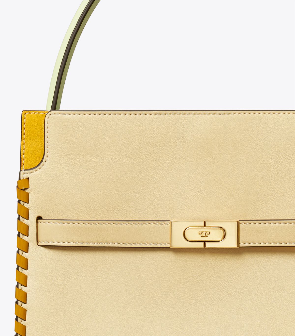 Beige Tory Burch Small Lee Radziwill Whipstitch Women's Crossbody Bags | OUTLET-87024519