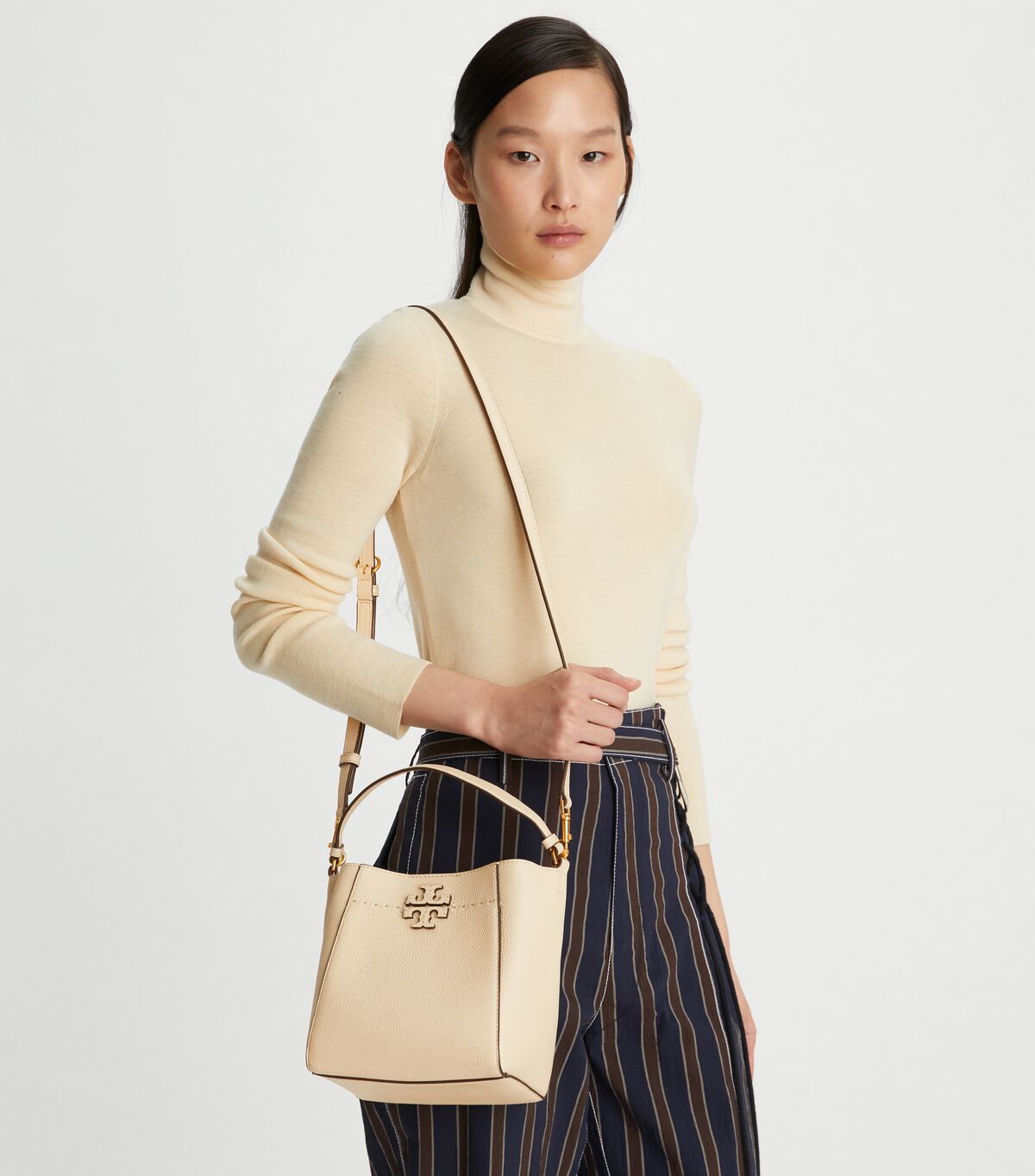 Beige Tory Burch Small Mcgraw Women's Mini Bag | OUTLET-31208799