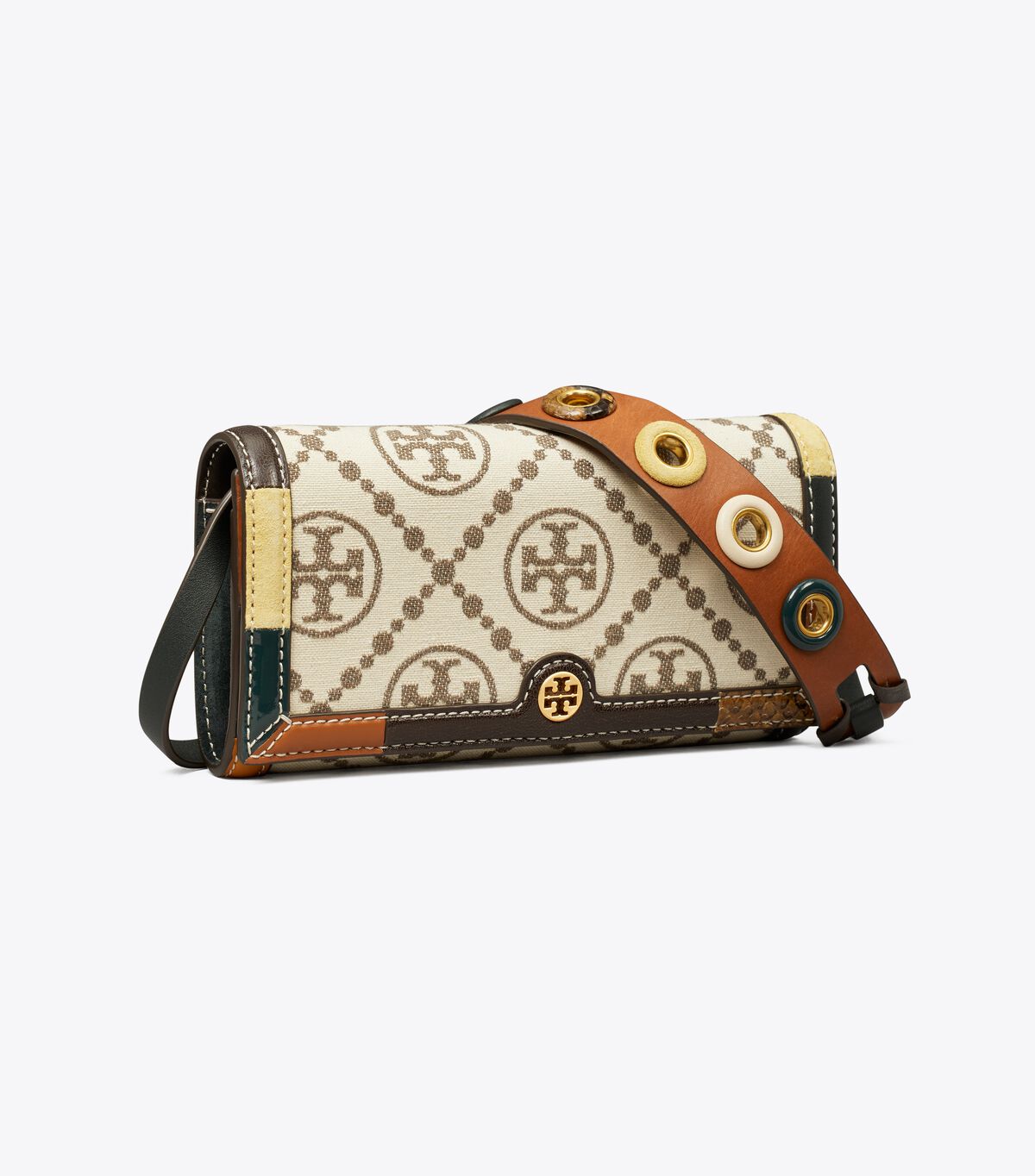 Beige Tory Burch T Monogram Grommet Women\'s Crossbody Bags | OUTLET-17283649