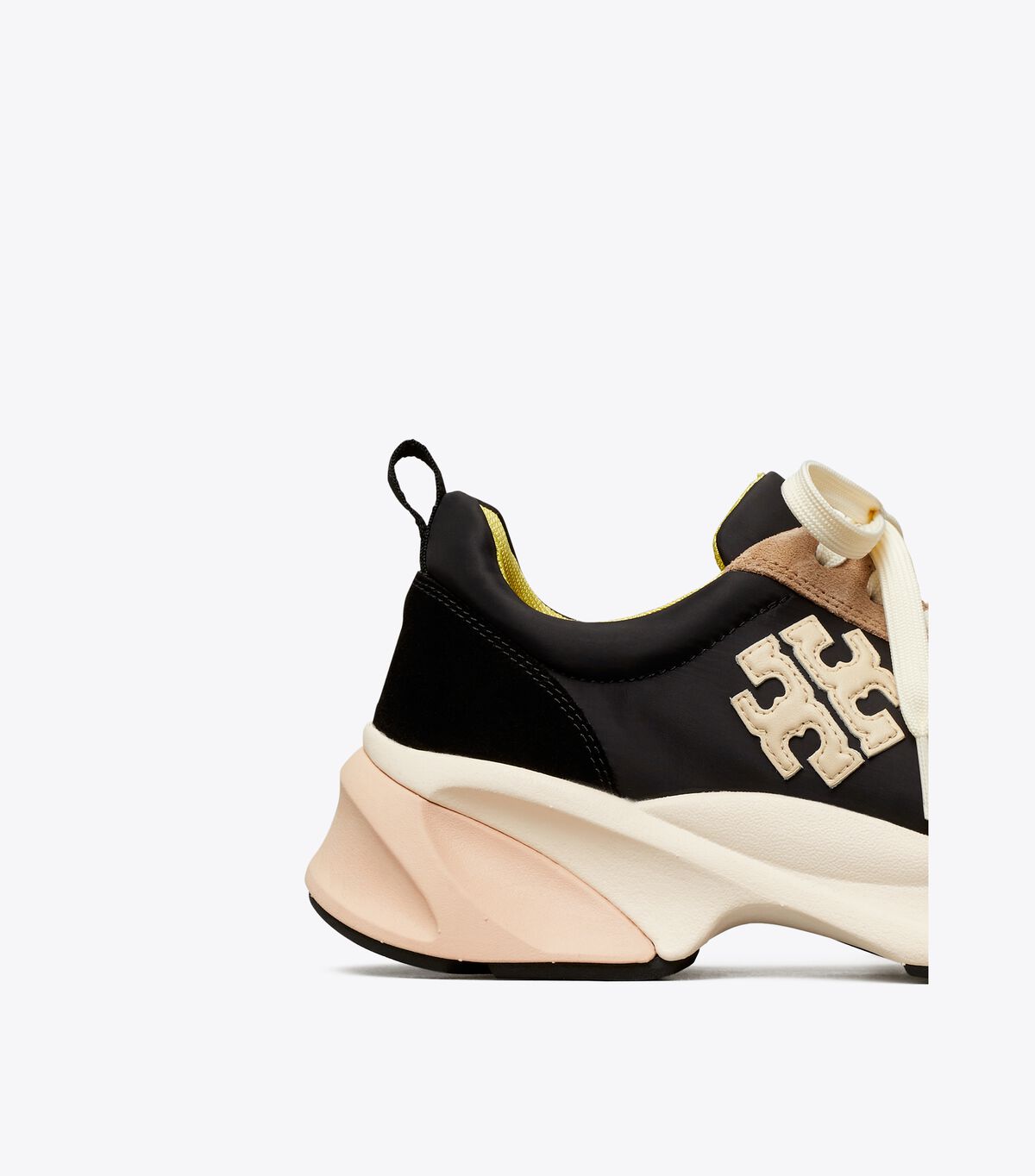 Black / Cream Tory Burch Good Luck Women's Sneakers | OUTLET-96250789