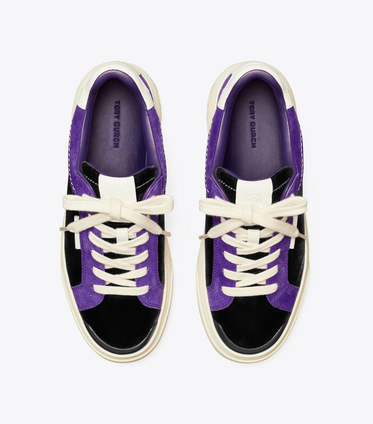 Black / Deep Purple / White Tory Burch Ladybug Women's Sneakers | OUTLET-09284169