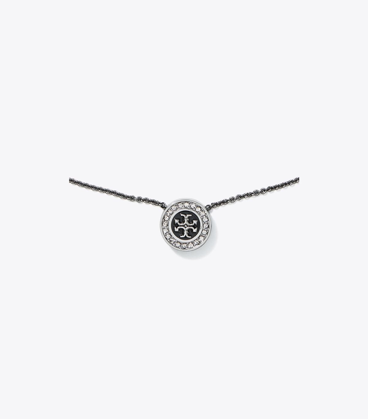 Black / Multicolor Tory Burch Kira Enamel Pavé Pendant Women's Necklace | OUTLET-63594719