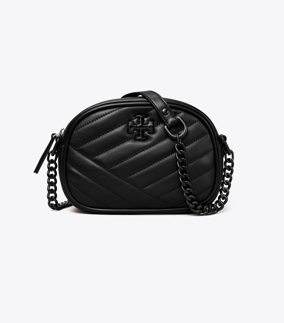 Black / Silver Tory Burch Small Kira Chevron Women's Mini Bag | OUTLET-29180749