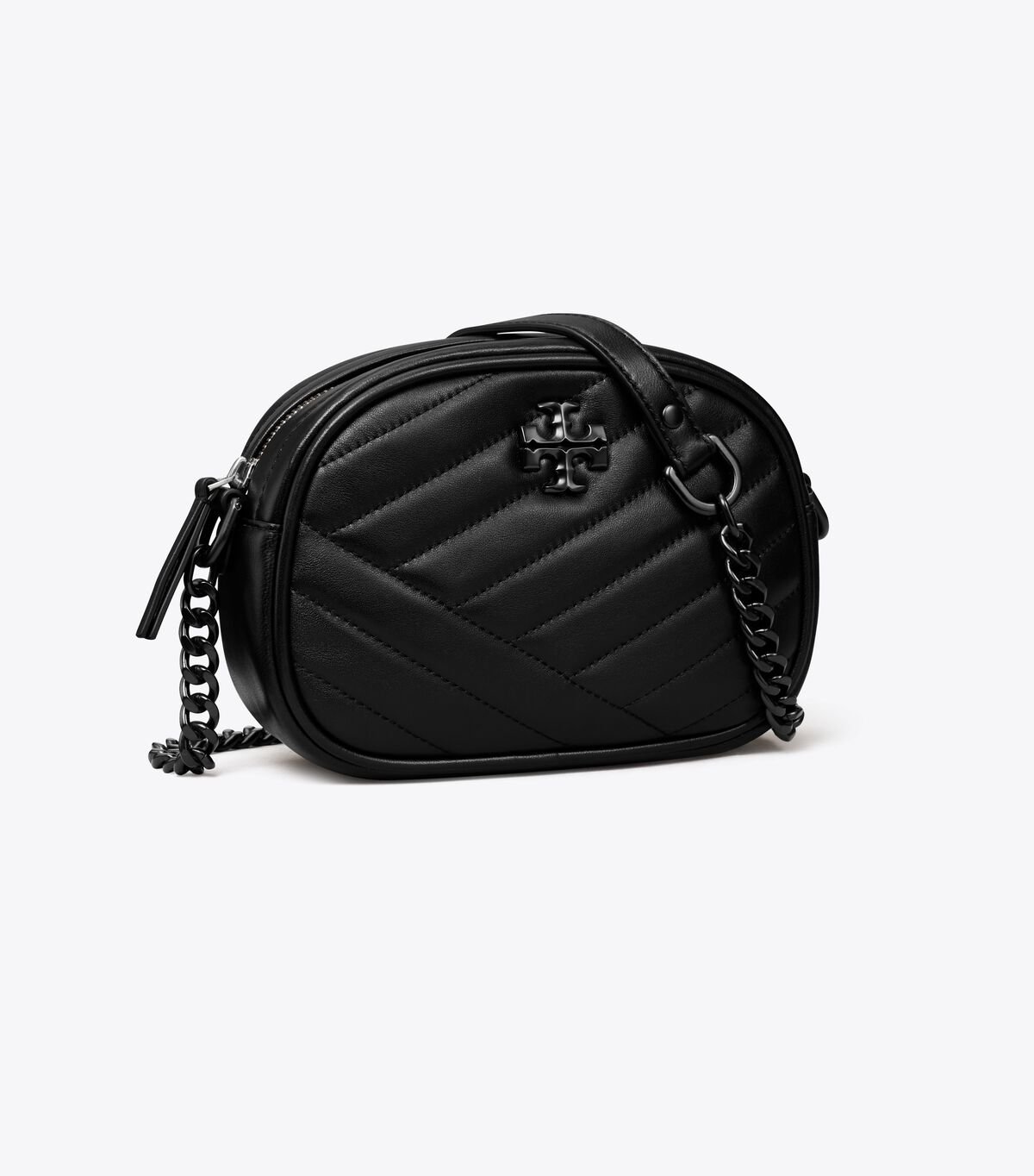 Black / Silver Tory Burch Small Kira Chevron Women\'s Mini Bag | OUTLET-29180749