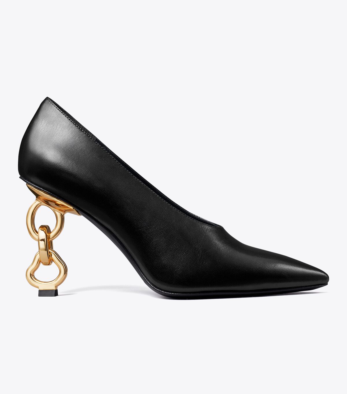 Black Tory Burch Chain Women's Heels | OUTLET-62431509