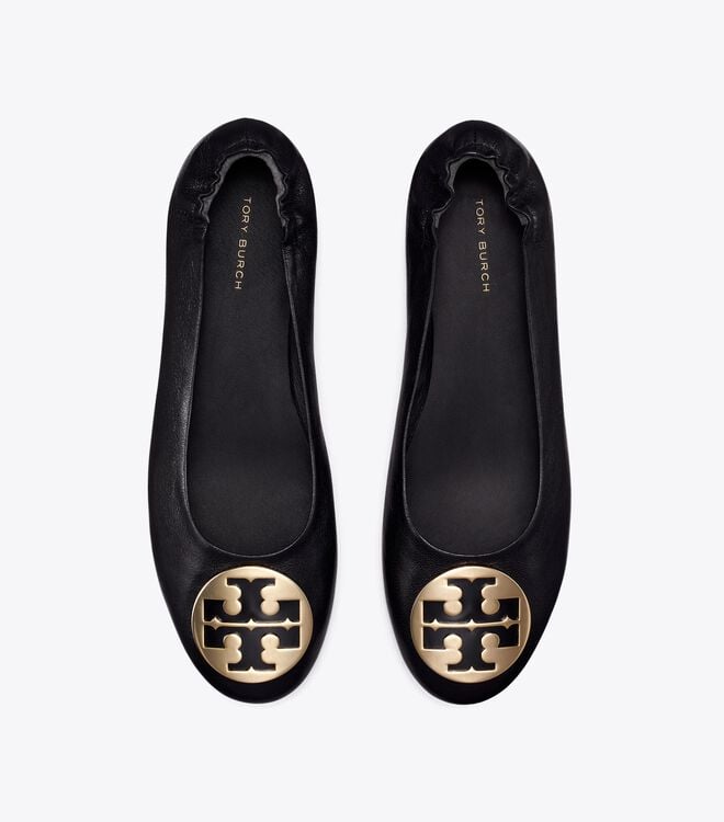 Black Tory Burch Claire Women's Ballet Flats | OUTLET-03694859