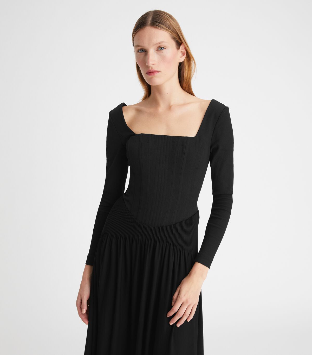 Black Tory Burch Corset Women's Dress | OUTLET-82390459