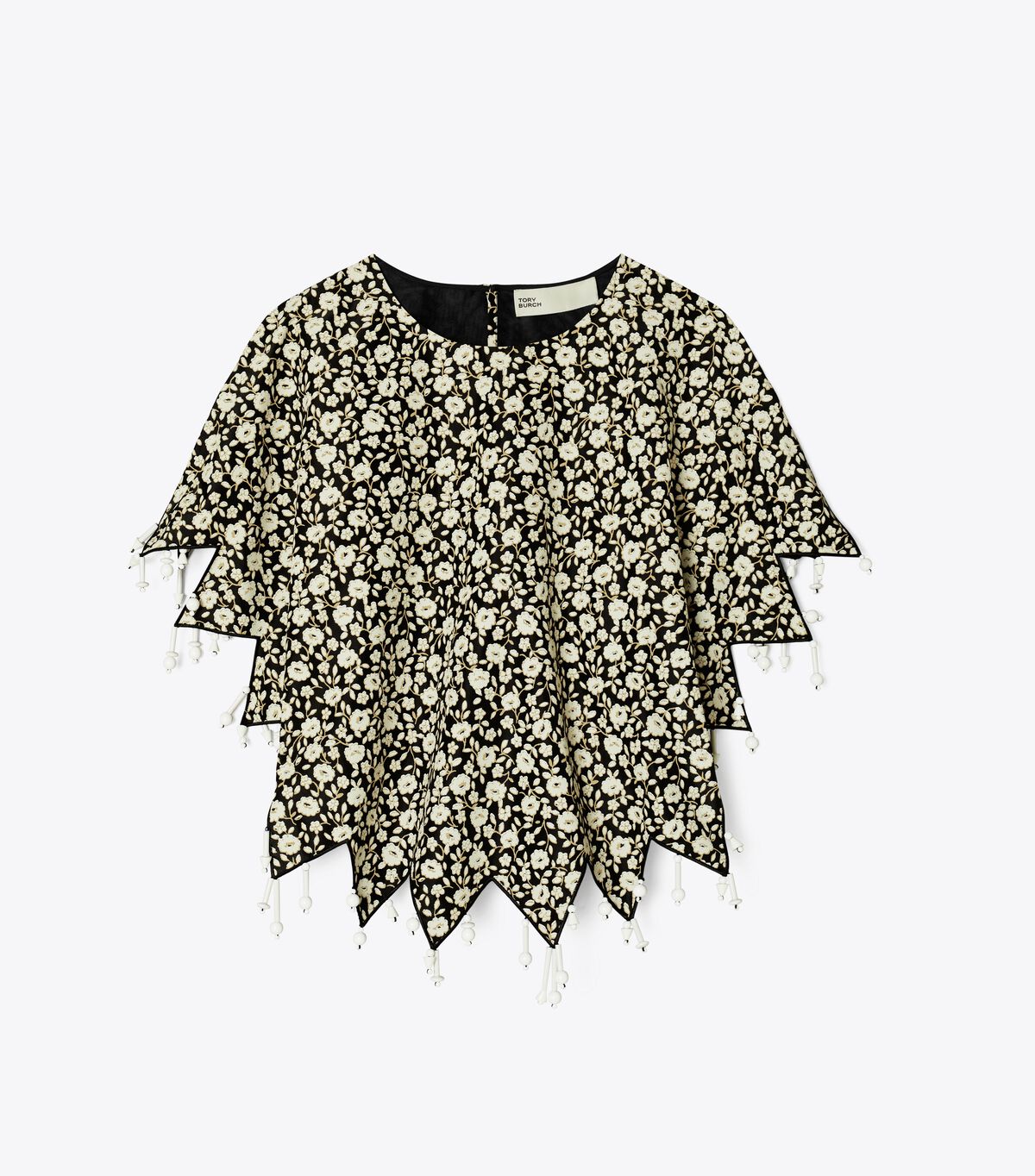 Black Tory Burch Ditsy Floral Women\'s Tops | OUTLET-05793169