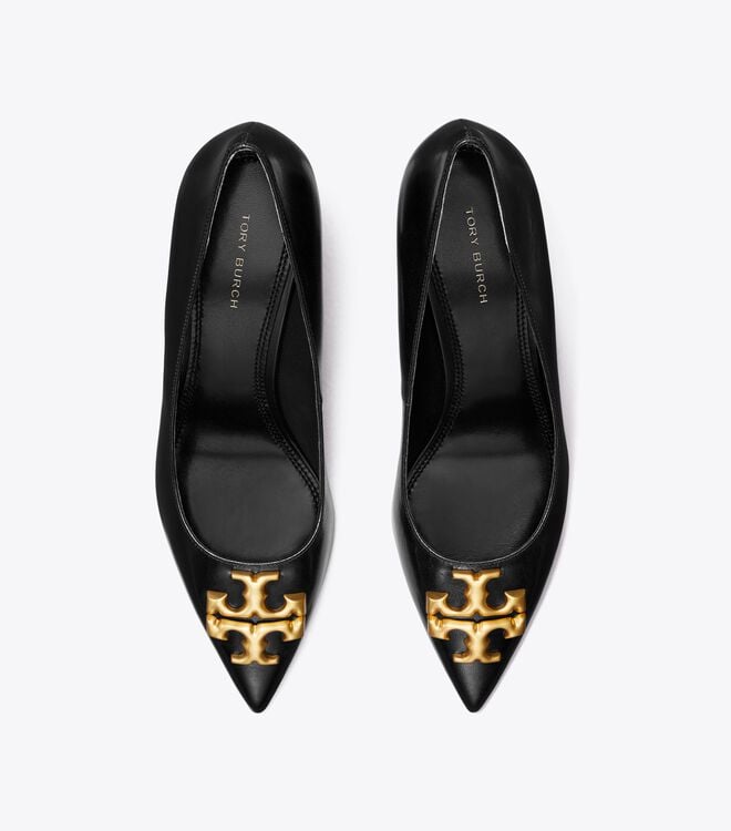 Black Tory Burch Eleanor Angled Women's Heels | OUTLET-15260399