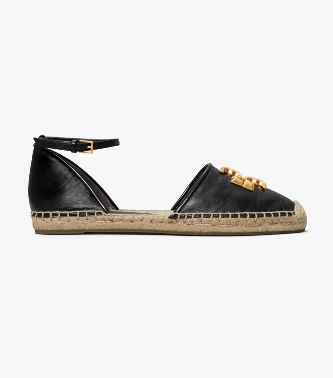 Black Tory Burch Eleanor D'orsay Women's Espadrille | OUTLET-53480199