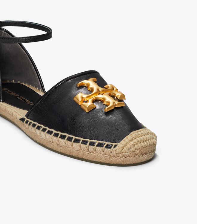 Black Tory Burch Eleanor D'orsay Women's Espadrille | OUTLET-53480199