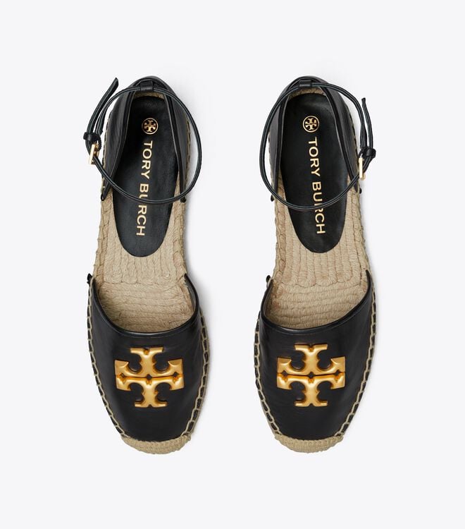 Black Tory Burch Eleanor D'orsay Women's Espadrille | OUTLET-53480199