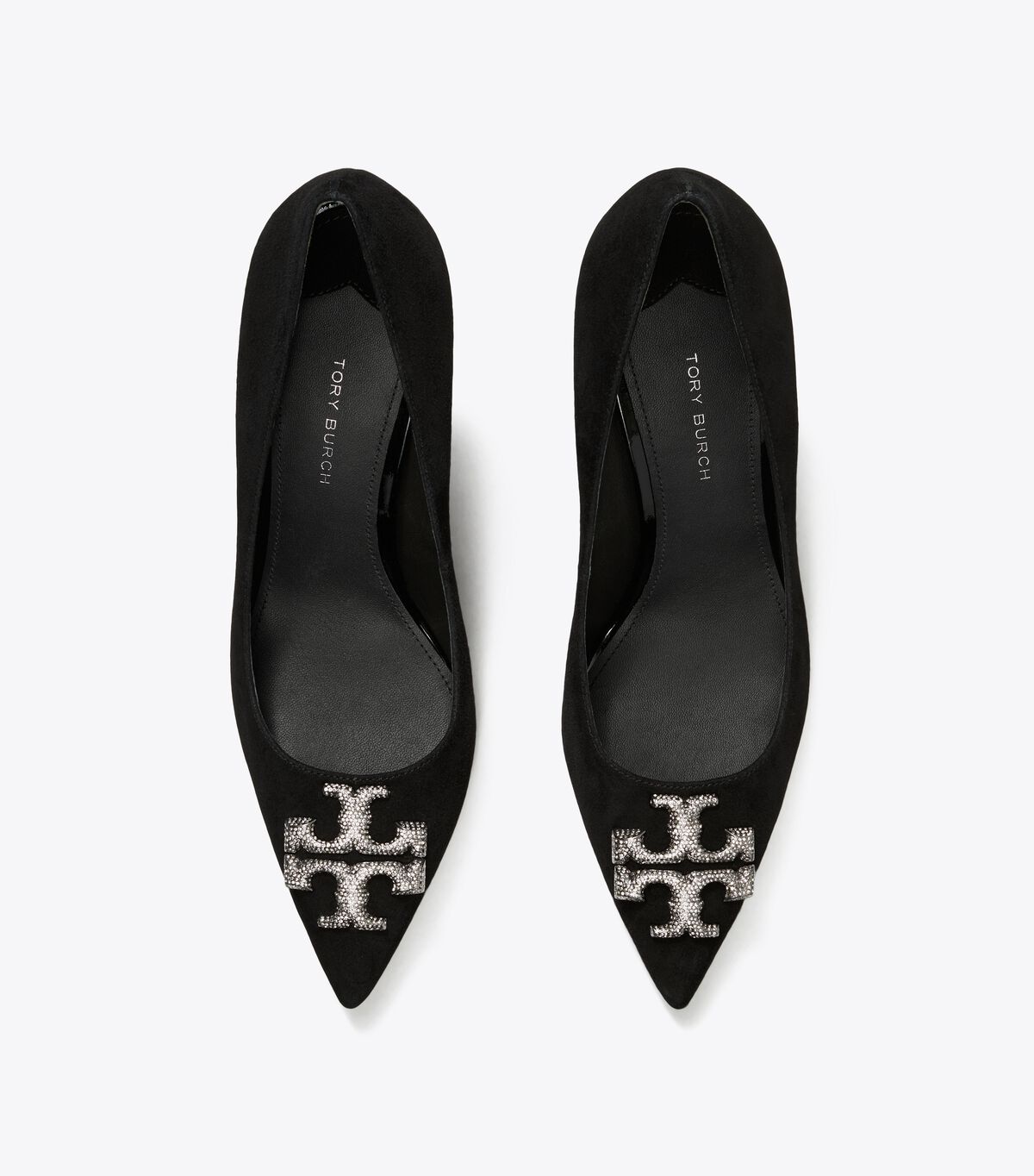 Black Tory Burch Eleanor Pavé Women's Heels | OUTLET-09851349