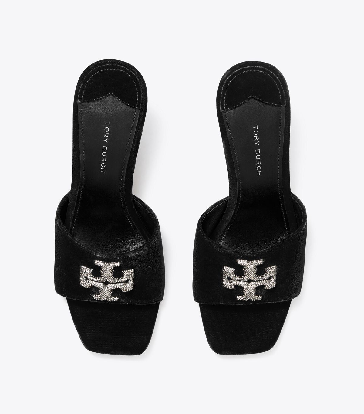 Black Tory Burch Eleanor Pavé Women's Heels | OUTLET-69403289