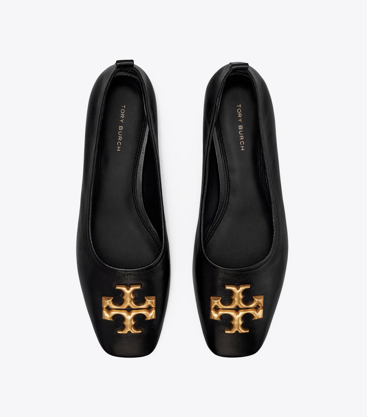 Black Tory Burch Eleanor Women's Ballet Flats | OUTLET-94257369