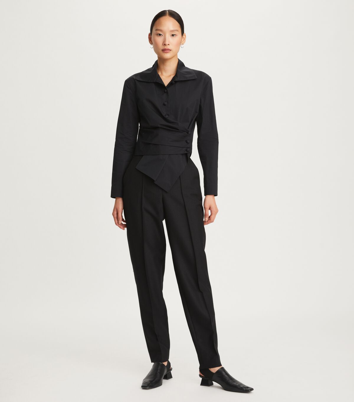 Black Tory Burch English Mohair Women's Pants | OUTLET-89206759