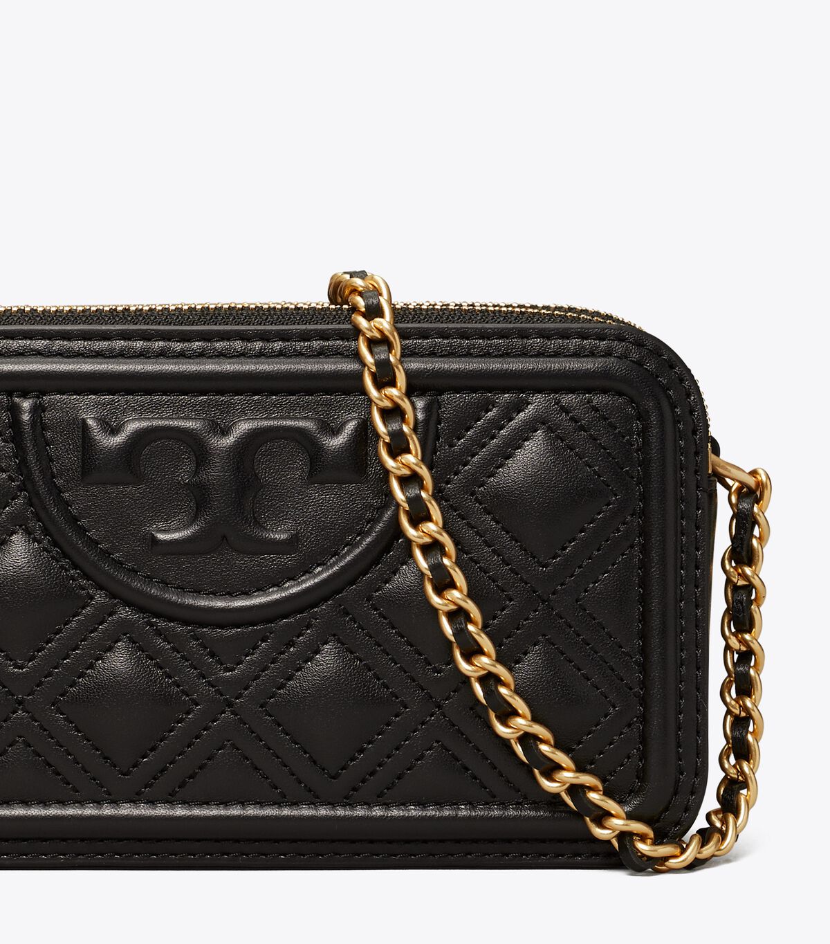 Black Tory Burch Fleming Double-zip Women's Crossbody Bags | OUTLET-53890429