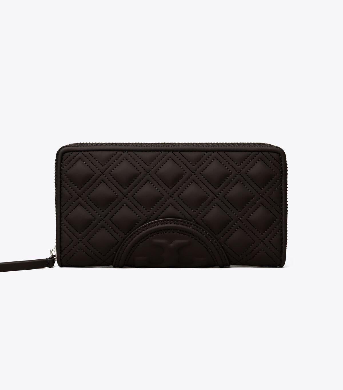 Black Tory Burch Fleming Soft Matte Zip Women's Wallets | OUTLET-48503719