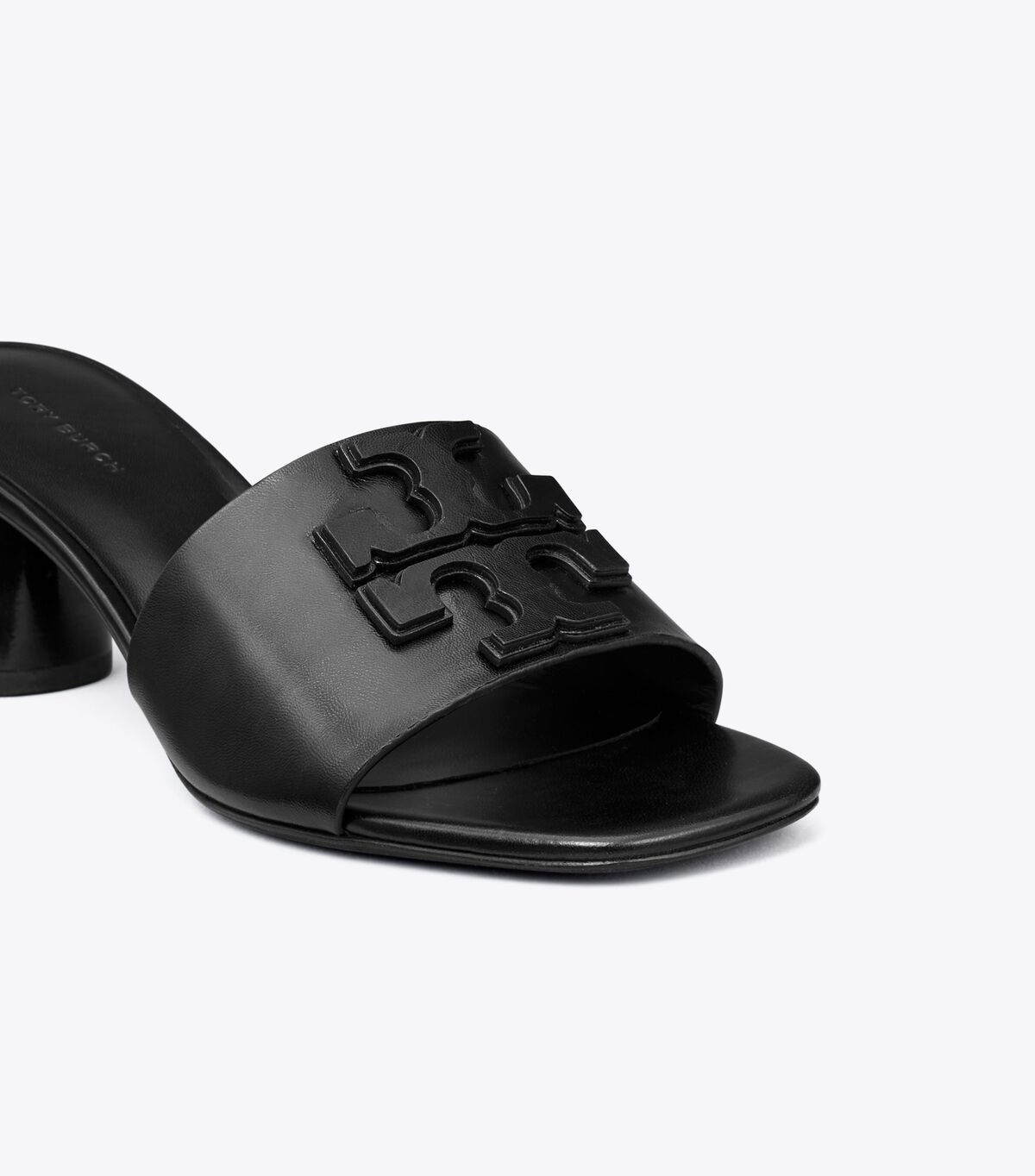 Black Tory Burch Ines Wide Women's Heels | OUTLET-54791829