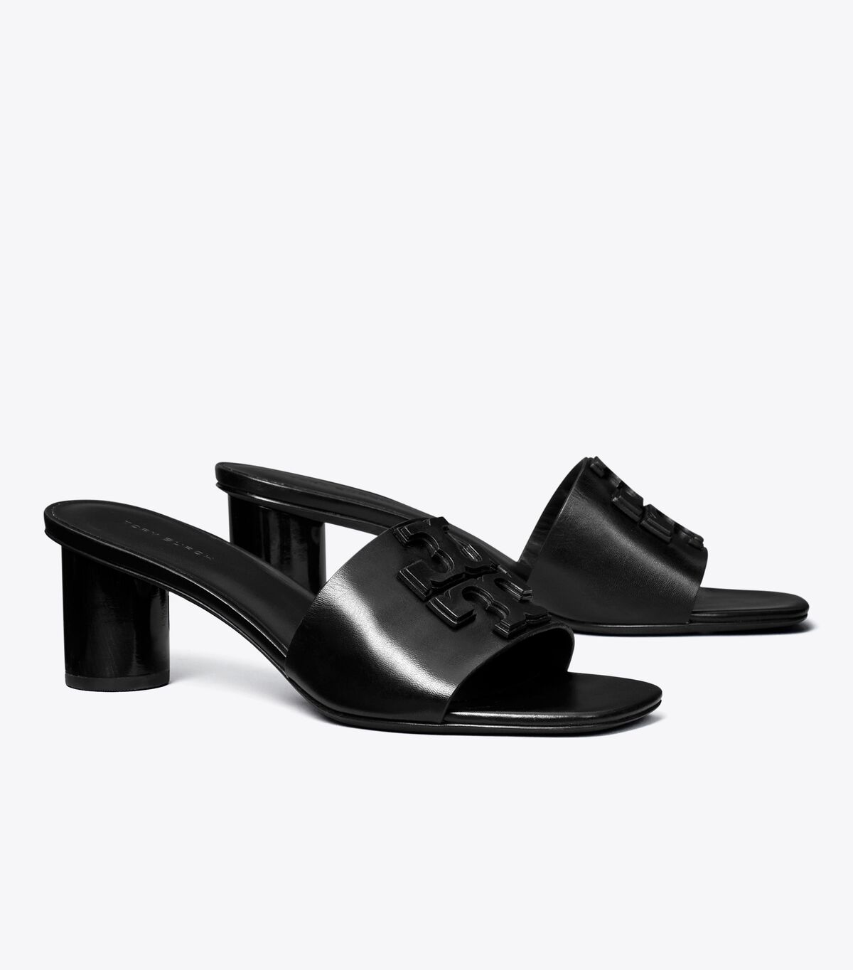 Black Tory Burch Ines Wide Women\'s Heels | OUTLET-54791829