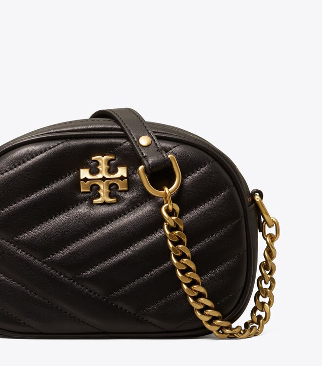 Black Tory Burch Kira Chevron Small Women's Crossbody Bags | OUTLET-38160279