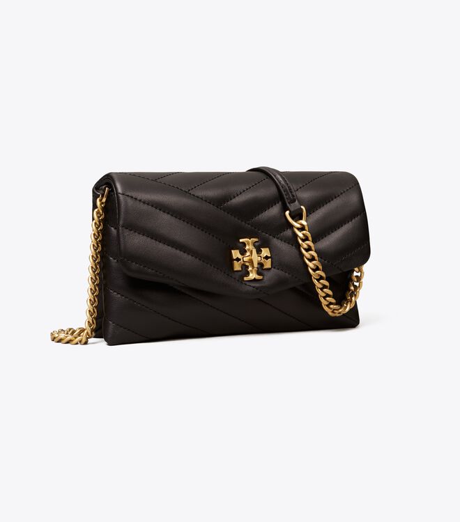 Black Tory Burch Kira Chevron Women\'s Crossbody Bags | OUTLET-39567819