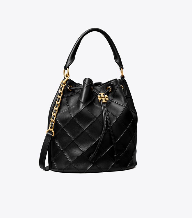 Black Tory Burch Large Fleming Soft Women\'s Bucket Bags | OUTLET-67125989