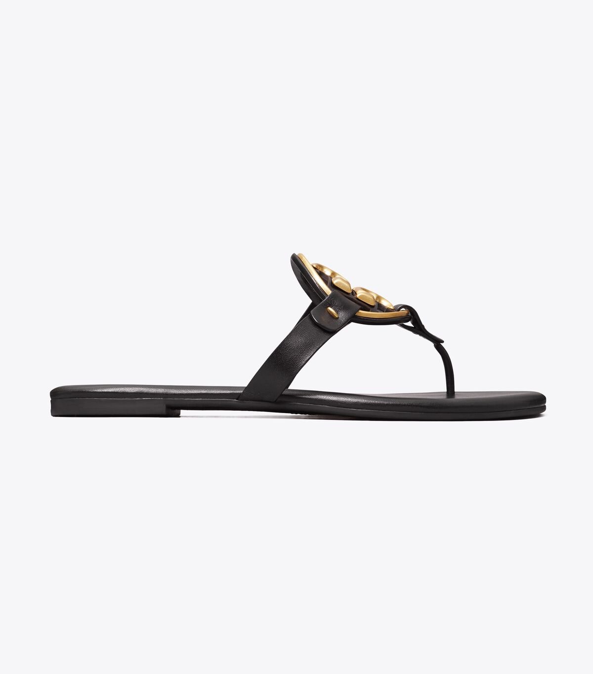 Black Tory Burch Metal Miller Soft Women's Sandals | OUTLET-20489679