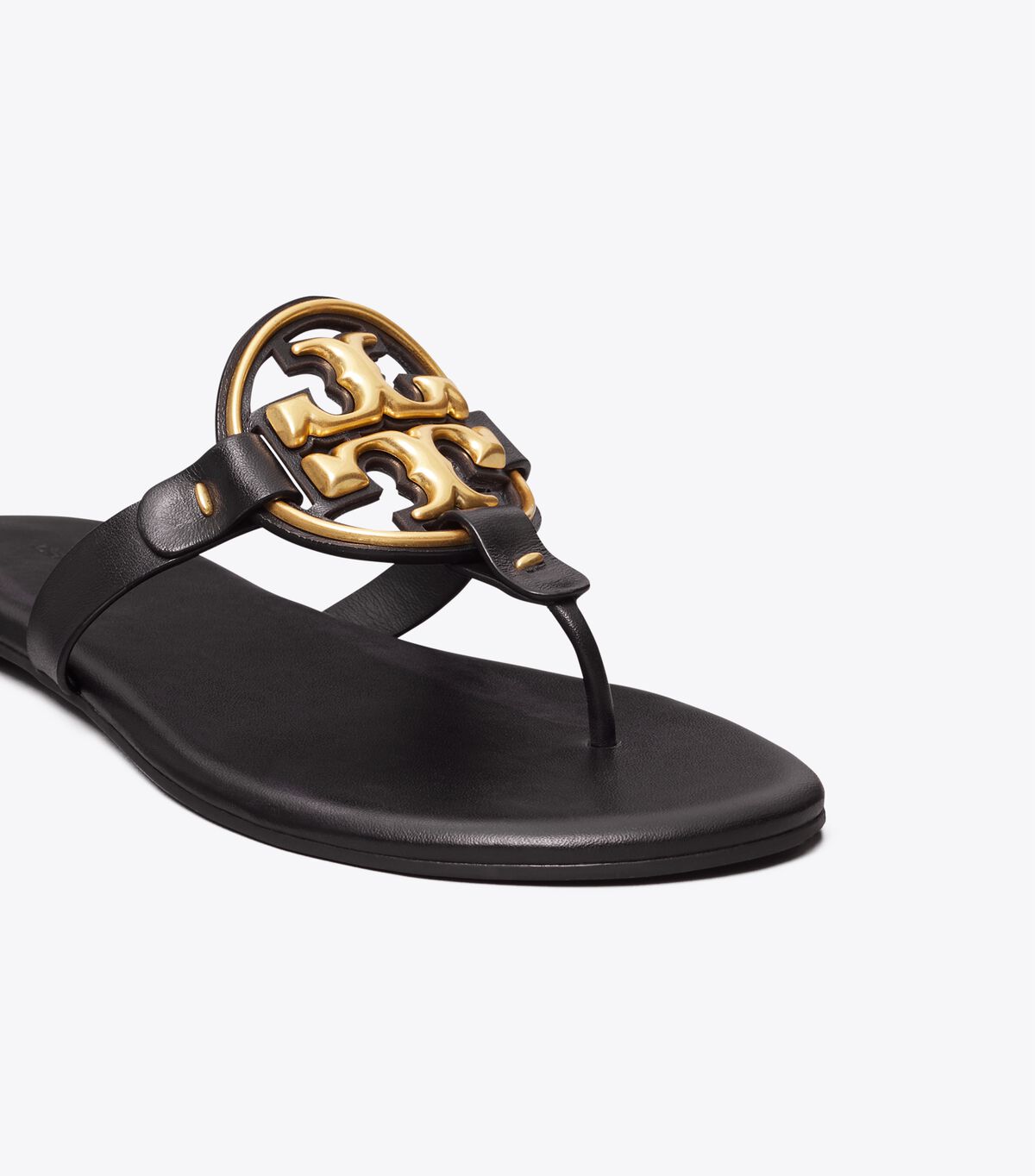 Black Tory Burch Metal Miller Soft Women's Sandals | OUTLET-20489679