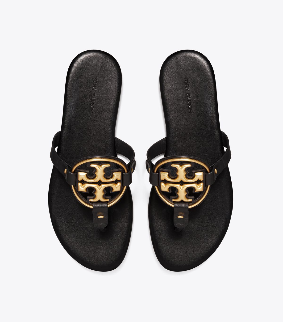 Black Tory Burch Metal Miller Soft Women's Sandals | OUTLET-20489679