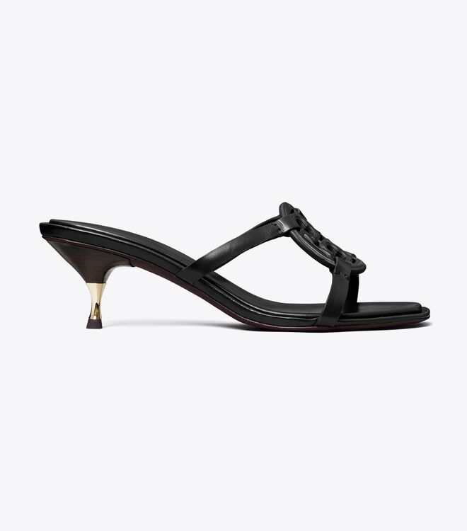 Black Tory Burch Miller Bombé Low Women's Heels | OUTLET-57296849