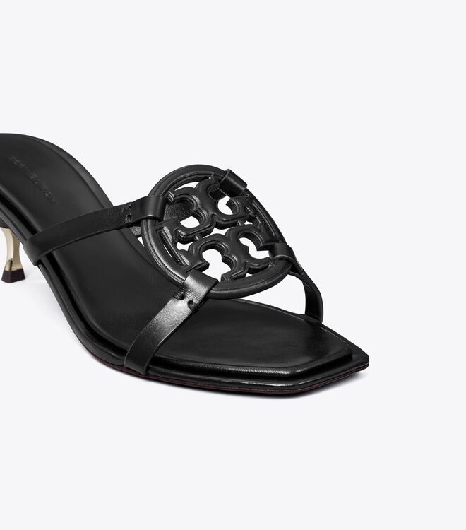 Black Tory Burch Miller Bombé Low Women's Heels | OUTLET-57296849