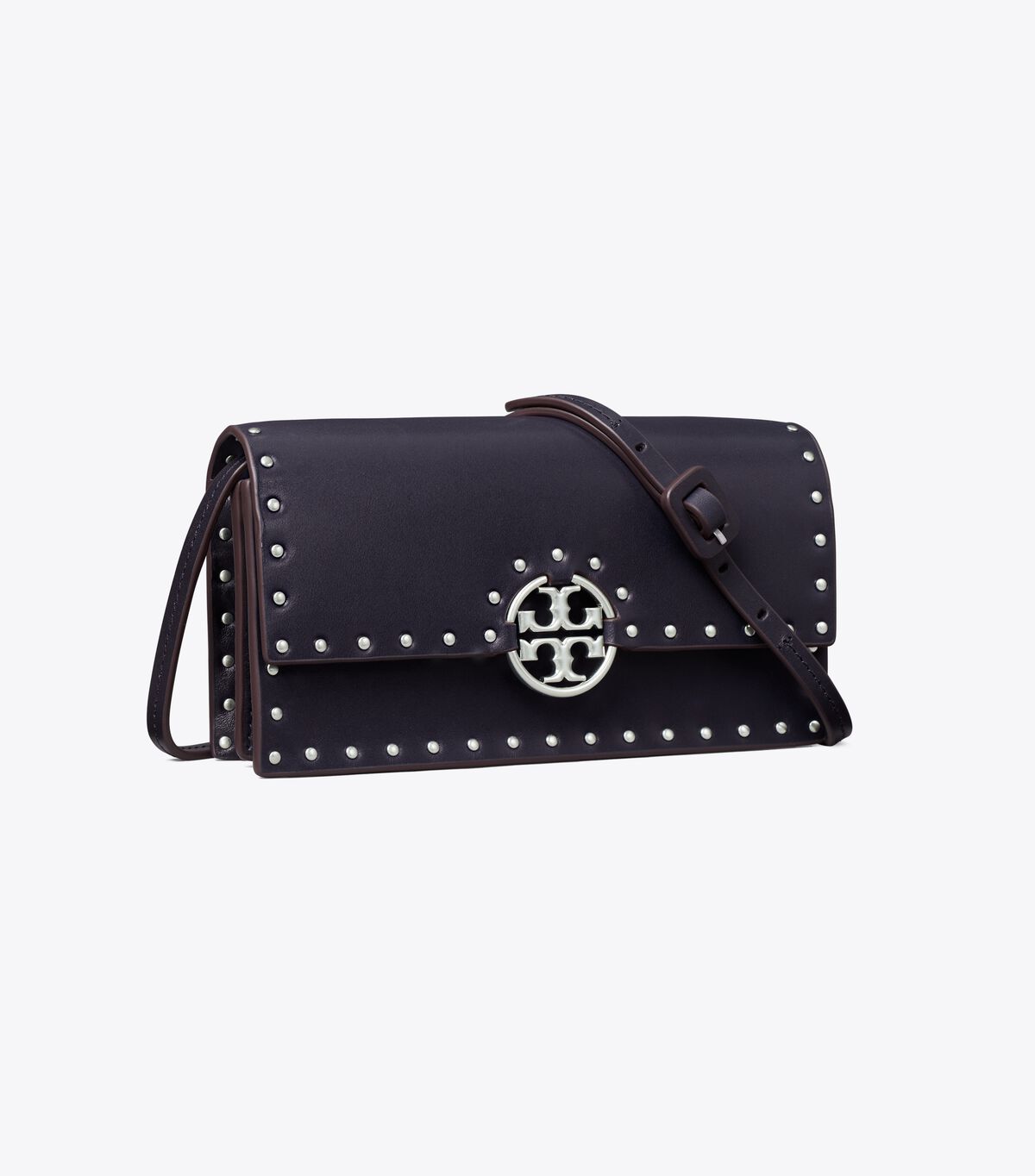 Black Tory Burch Miller Studded Women\'s Crossbody Bags | OUTLET-17284369