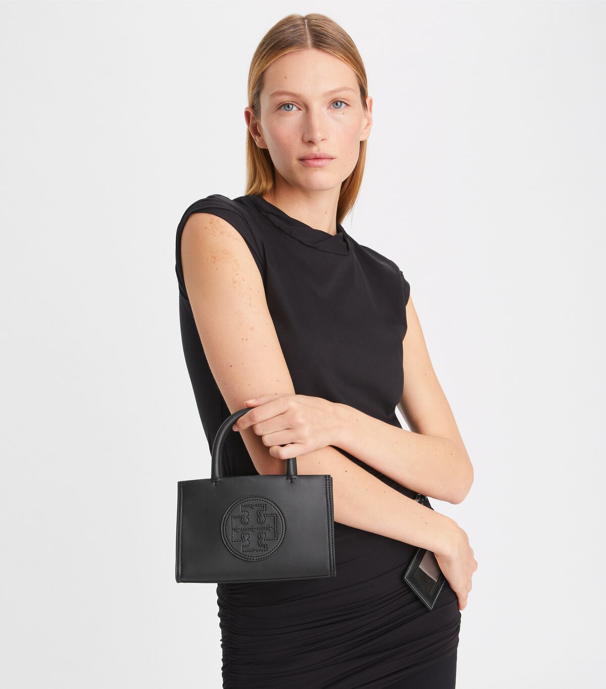 Black Tory Burch Mini Ella Bio Women's Tote Bags | OUTLET-25869379