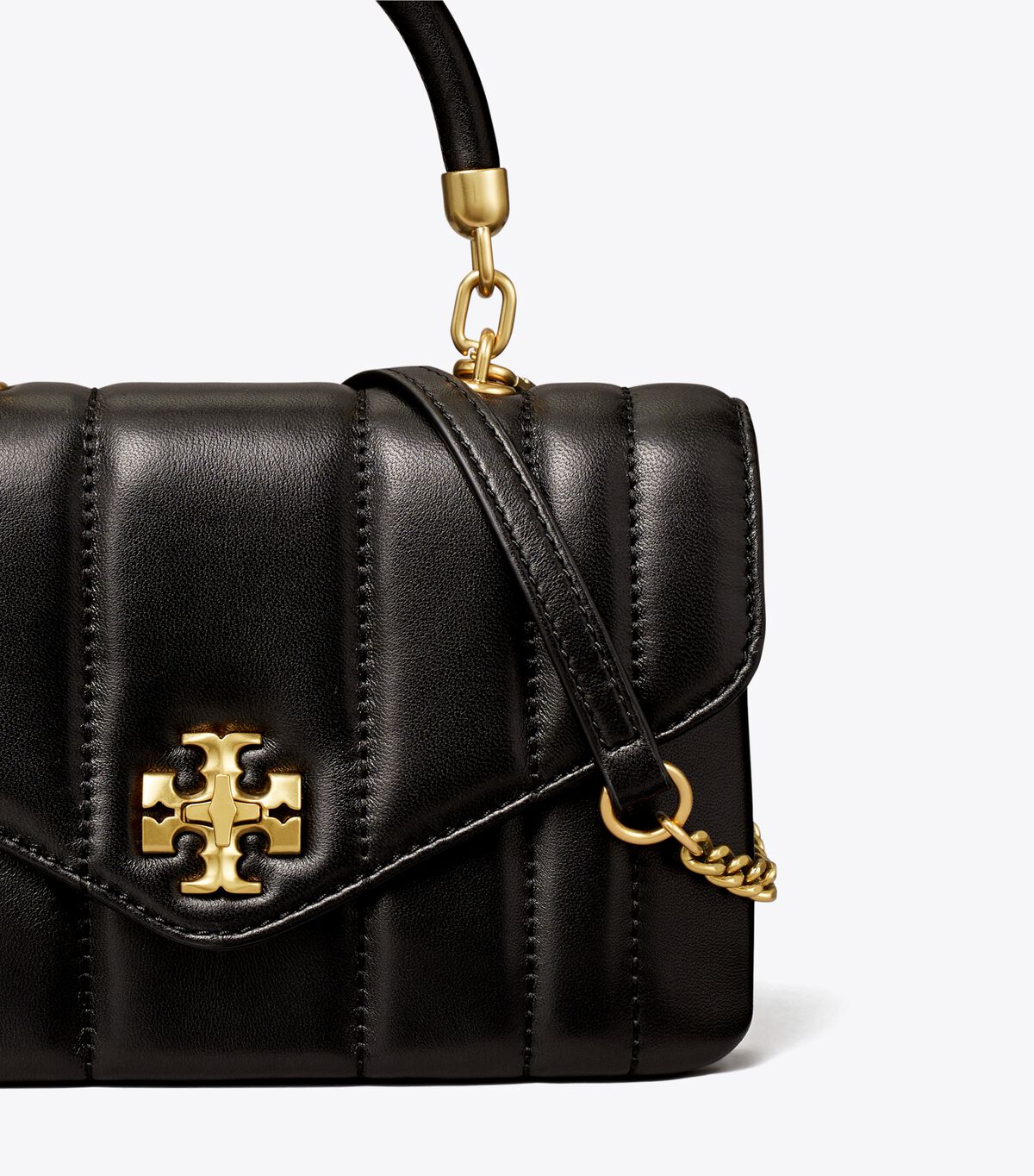 Black Tory Burch Mini Kira Women's Satchel Bags | OUTLET-86092179