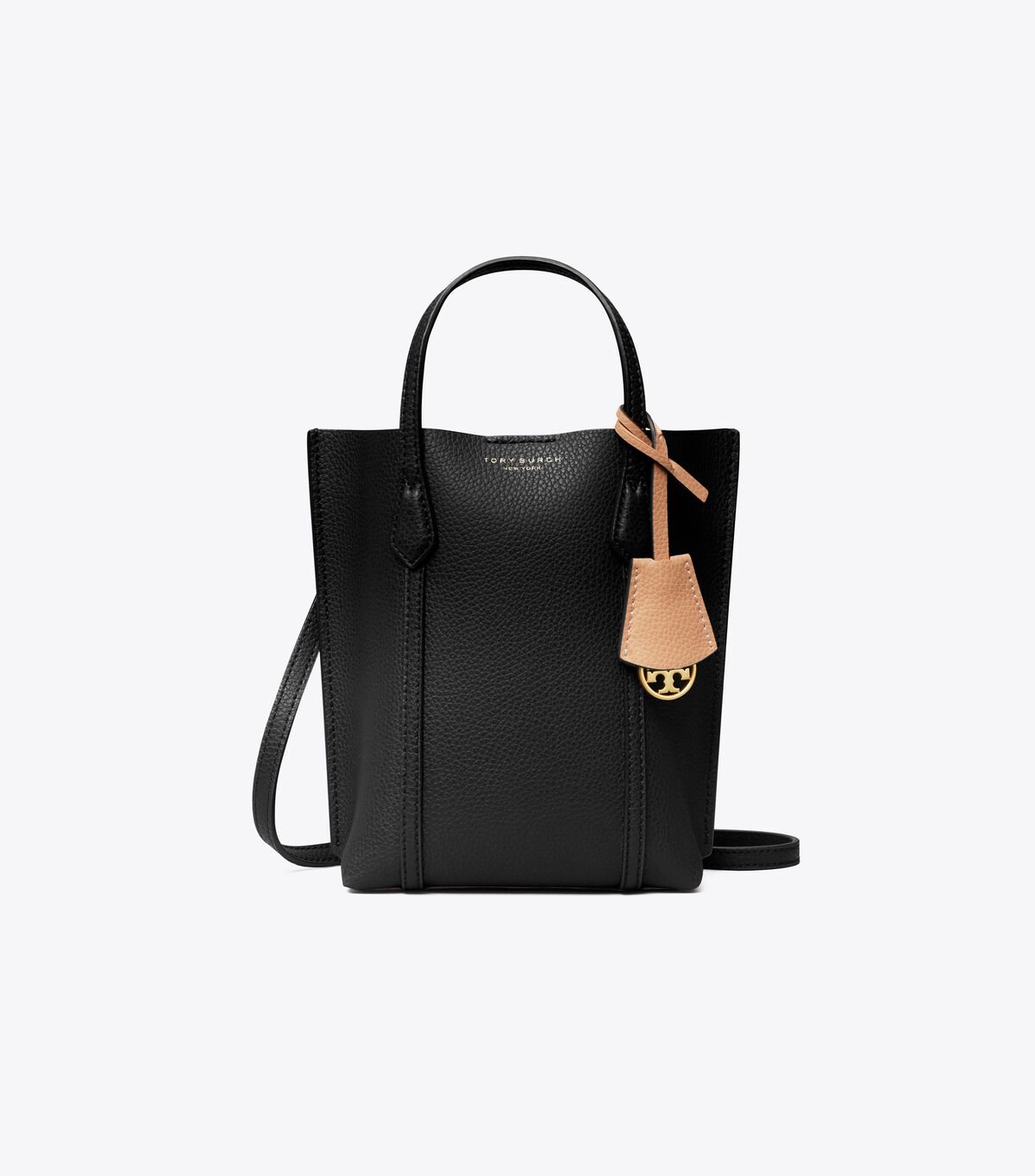 Black Tory Burch Mini Perry Women's Tote Bags | OUTLET-45867039