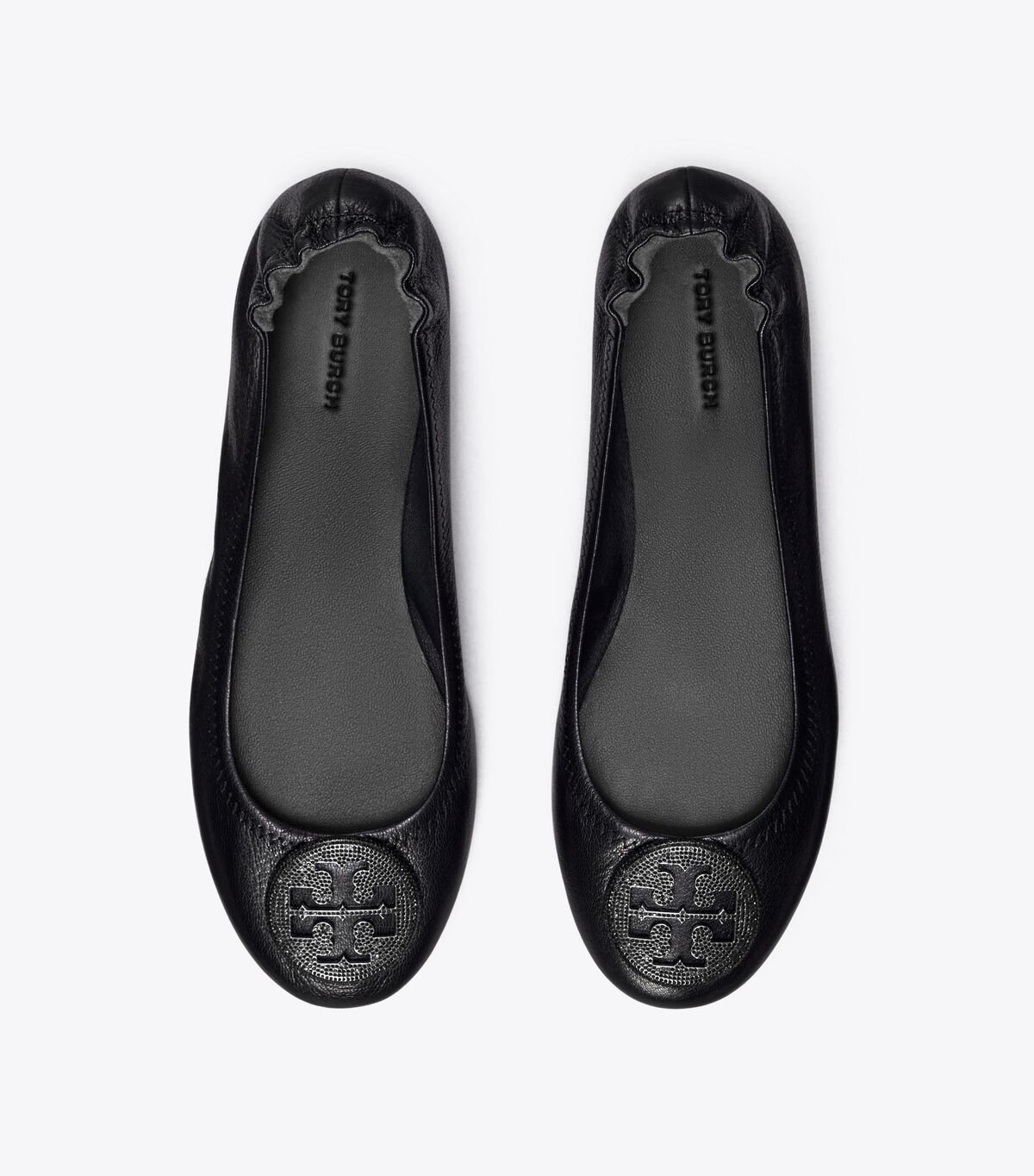 Black Tory Burch Minnie Travel Pavé Women's Ballet Flats | OUTLET-95124679