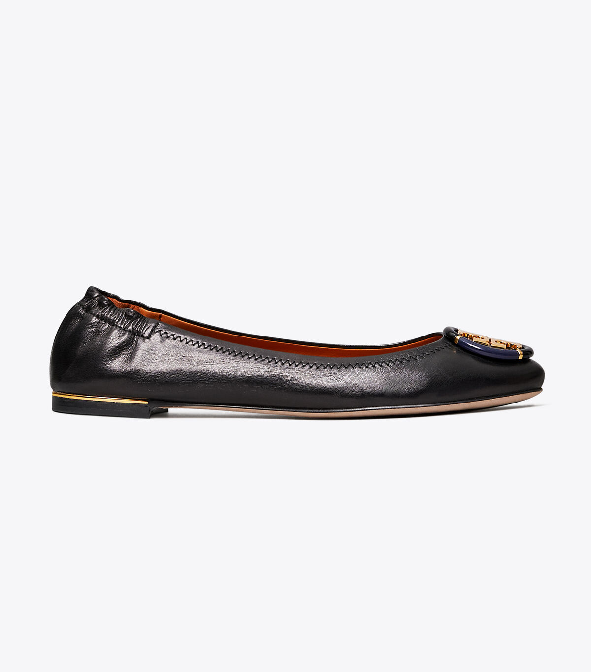 Black Tory Burch Multi-logo Women's Ballet Flats | OUTLET-80497539