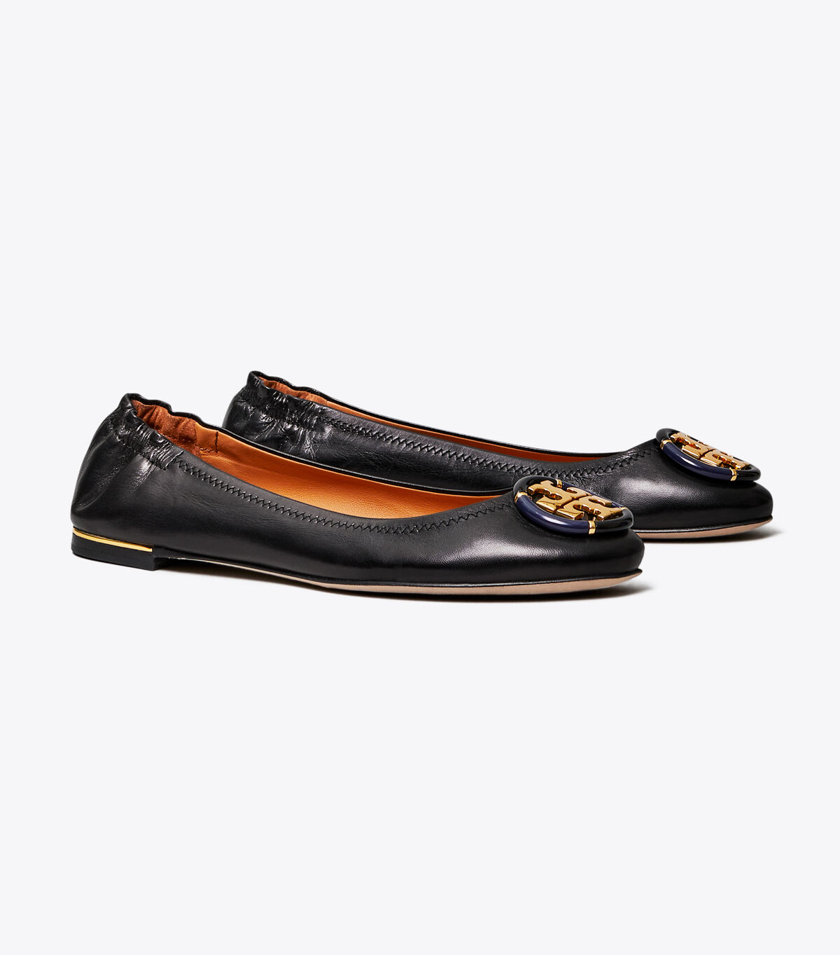 Black Tory Burch Multi-logo Women\'s Ballet Flats | OUTLET-80497539