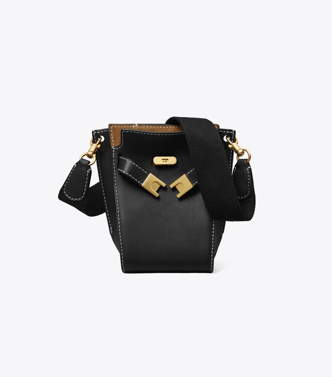 Black Tory Burch Petite Lee Radziwill Double Women's Bucket Bags | OUTLET-14865329