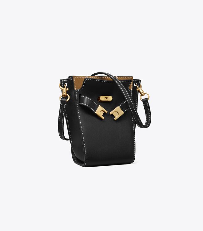 Black Tory Burch Petite Lee Radziwill Double Women\'s Bucket Bags | OUTLET-14865329