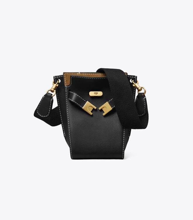 Black Tory Burch Petite Lee Radziwill Women's Satchel Bags | OUTLET-29078469