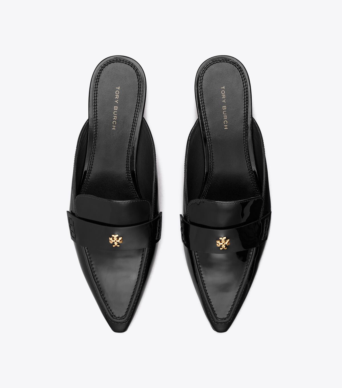 Black Tory Burch Pointed Backless Women's Loafers | OUTLET-30248659